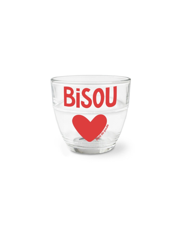 6 Verres Duralex- Bisou