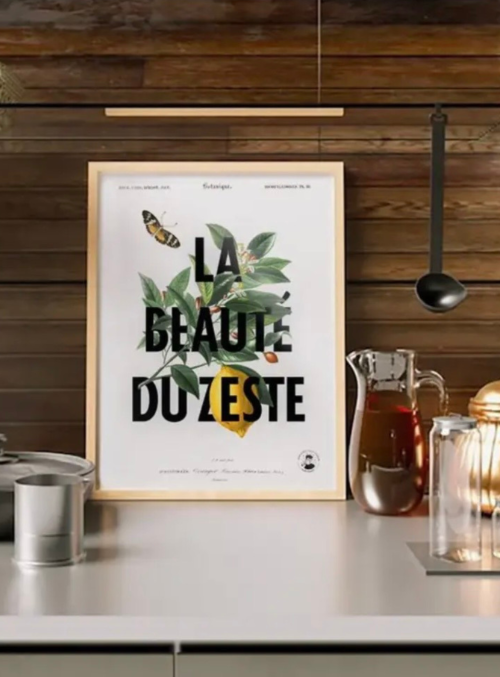 AFFICHE "La beauté du zeste"