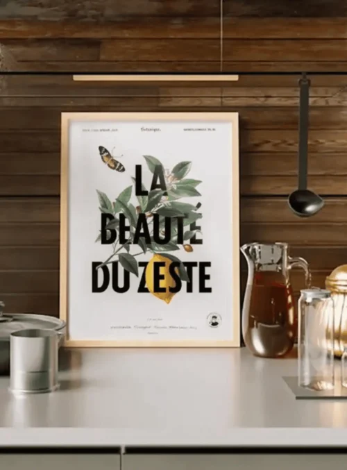 AFFICHE "La beauté du zeste"
