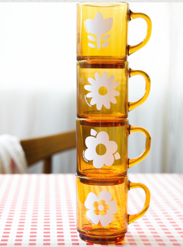 MUG VINTAGE JAUNE MUG VINTAGE- Moutarde